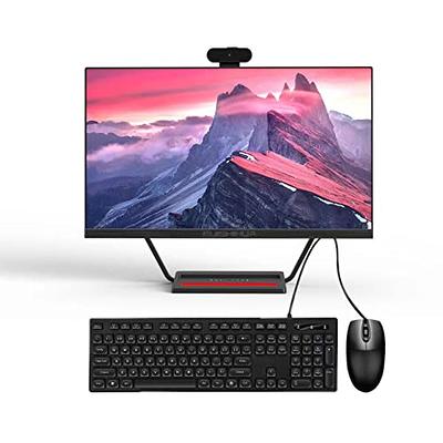 24” All-in-One Computers, Intel i5 Quad-Core Desktop Computer with Camera,  16G Ram 512G SSD IPS HD Display, WiFi Bluetooth for Home Entertainment