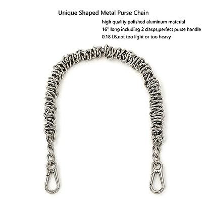 2 Pcs 9.45 Pearl Purse Chain Short Handle Replacement Bag Chain Strap  Metal Shoulder Chain Imitation Pearl Handbag Chain Accessories for Purse  Bags