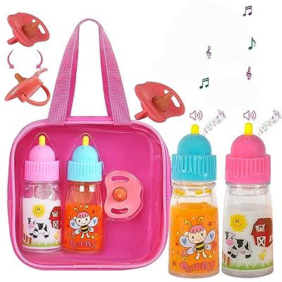 Baby Doll Accessories, Doll Magic Bottles & Doll Feeding Set in A Bag