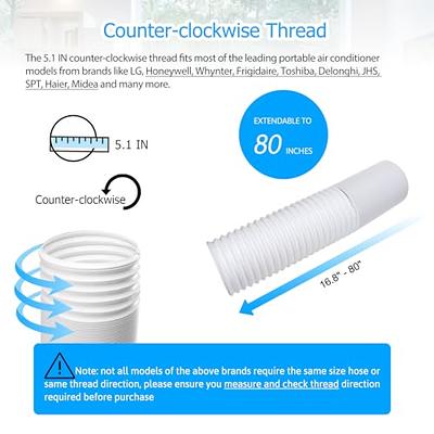 Air Conditioner Exhaust Vent Hose - 5.1 Diameter, 80 Length