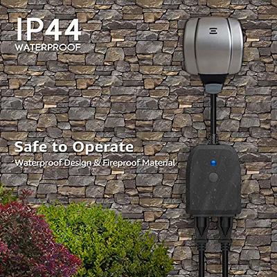 Outdoor Smart Plug Ip44, Smart Waterproof Plug