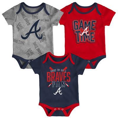 Newborn & Infant Navy/White/Heather Gray New York Yankees Biggest Little Fan 3-Pack Bodysuit Set