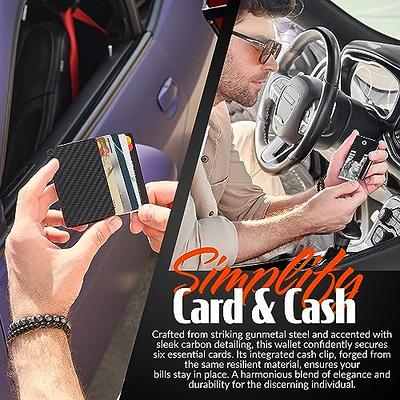  MONOCARBON Carbon-Fiber-Money-Clip-for-Men, Minimalist-Money- Holder for Cash, Strong Elastic Carbon-Fiber-Wallet, Slim and Durable  (Twill Glossy Black) : Clothing, Shoes & Jewelry