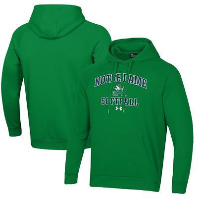 Men's Under Armour Kelly Green Notre Dame Fighting Irish Football Raglan  Long Sleeve T-Shirt