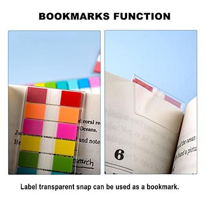 2000Pcs Sticky Tabs for Annotating Books, Clear Sticky Notes for Binders,  Page Markers for Notebooks, Multi-Colored Writable and Repositionable Book