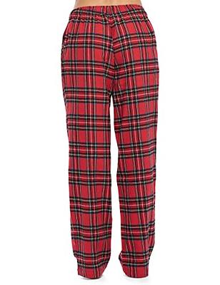  Womens 100% Cotton Super Soft Flannel Plaid Pajama