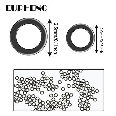 100pcs Tippet Rings Stainless Steel Fly Fishing Light weight 0.08
