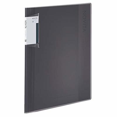 Kokuyo Novita α, Expandable File Clear Book, Display Book, Presentation  Binder with Plastic Sleeves 40-Pocket Bound, Presentation Book Art  Portfolio Folder, A4-S, Black, Japan Import (RA-NV40D) - Yahoo Shopping