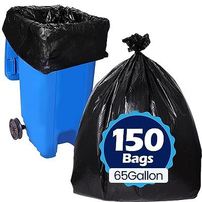 Hefty 55 Gallon Contractor Black Trash Bags, 16-Count