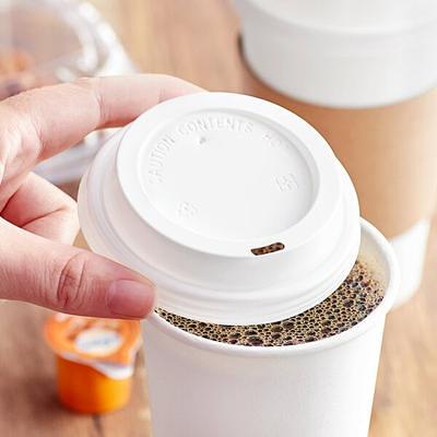 Choice 4 oz. White Hot Paper Cup Travel Lid - 1000/Case