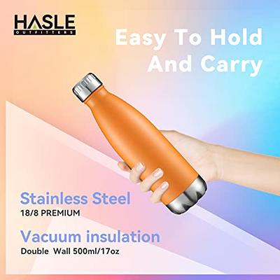 HASLE OUTFITTERS Hasle Outfitters 17Oz Stainless Steel Water Bottles Bulk,  Vacuum Insulated Water Bottles Double Walled Powder Coated Reusable Me