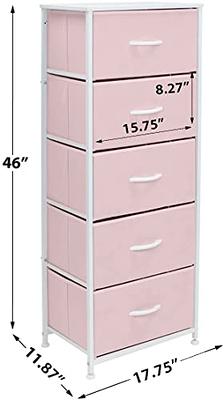 PIAOCAIYIN 5 Drawer Storage Organizer, Plastic Drawers Stackable, Vertical  Storage Tower, Plastic Storage Dresser, Storage Cabinet Drawers Organizer