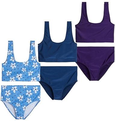 Zando Womens Bikini Swimsuits Two Piece Swimwear Halter Bathing Suits for  Women Swimming Suits Sporty with Boyshort Beachwear A Floral Blue Large  (fits like US 8-10) price in UAE,  UAE