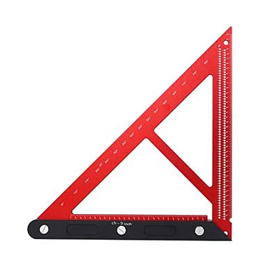 GOINGMAKE Woodworking T-Square 24 Inch Aluminum Alloy T Square Ruler 1/32  Hole Scrbing Guides Positioning Scribe Tool Precision Woodworking Ruler