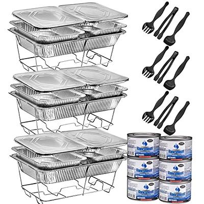 EHOMEA2Z Aluminum Pans Disposable Half Size (30 Pack) 9x13 Prepping,  Roasting, Food, Storing, Heating, Cooking, Chafers, Catering, Crawfish Trays
