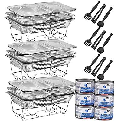 EHOMEA2Z Large Aluminum Pans (15 Pack) Full Size Deep Foil Disposable  Durable Large Steam Table Pans for Baking Serving, Chafing Trays for  Caterers