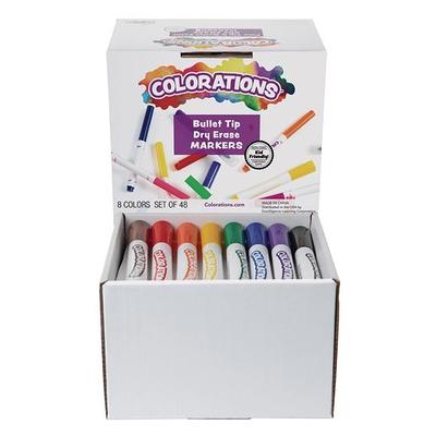 WallDeca Dry-Erase Thick Fine Line Markers, 13 Assorted Colors