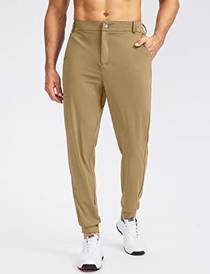 Soothfeel Men's Golf Joggers Pants with 5 Pockets Slim Fit Stretch  Sweatpants Running Travel Dress Work Pants for Men(Dark Khaki, XL - Yahoo  Shopping