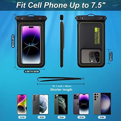 Large Floating Waterproof Phone Pouch [with Sealing Strip], Cell Phone Dry  Bag for iPhone 14 13 12 Pro Max Galaxy S23 All Phones, Universal Float