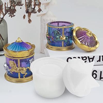 Small Jar Pottery Plaster Mold Jewelry Storage Small Jar Silicone Mold  Storage Box Epoxy Resin Molds Craft Home Decoration