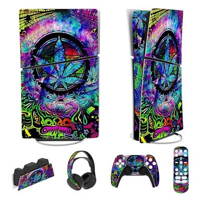 PlayVital Orange Star Universe Full Set Skin Decal for ps5 Console