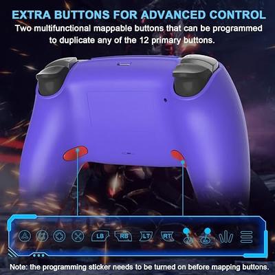 BELOPERA Wireless Controller for PS4 Controller, Controller fits Playstation  4 Controller with Turbo/Back Paddle/Upgraded Joystick-Purple - Yahoo  Shopping