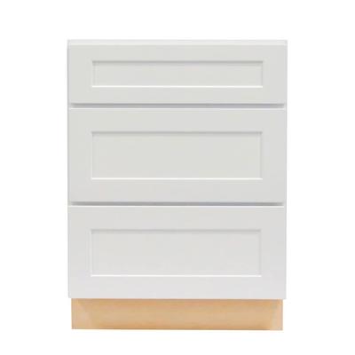 Diamond NOW Arcadia 30-in W x 35-in H x 23.75-in D White Drawer Base Fully  Assembled Cabinet (Recessed Panel Shaker Door Style) in the Kitchen Cabinets  department at