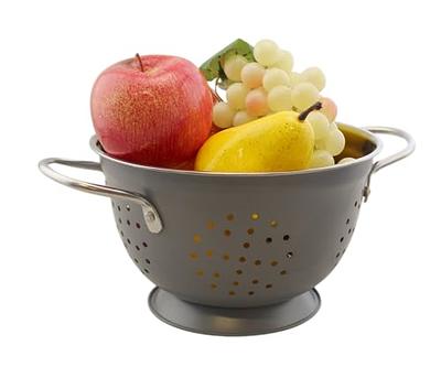 Stainless Steel Kitchen Colander - A Pasta Strainer, Fruit