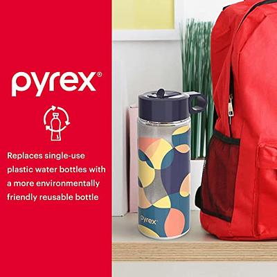 Pyrex 24-Oz Color Changing Water Bottle with Silicone Coating