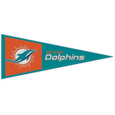 WinCraft Miami Dolphins 13 x 32 Retro Logo Pennant