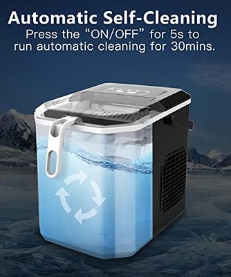 Costway 9 in. 33 lbs./24H Portable Ice Maker Machine Countertop