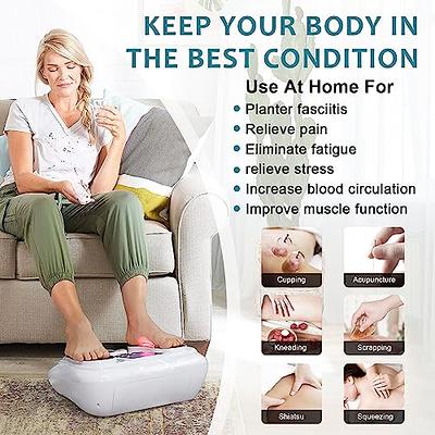 CINCOM Leg Compression Massager for Circulation and Pain Relief Air  Compression, Foot and Calf Massager with Handheld Controller FSA/HSA  Eligible 
