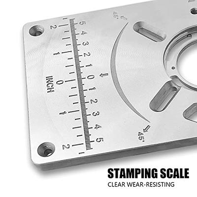 Weytoll Set of 3 Router Table Insert Plate Aluminum Alloy Wood