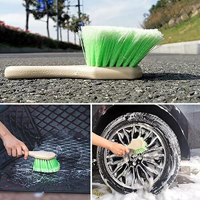 Car Cleaning Brush Car Wash Brush Telescoping Long Handle Cleaning Mop  Chenille Broom Dual brush heads Car Cleaning Tool