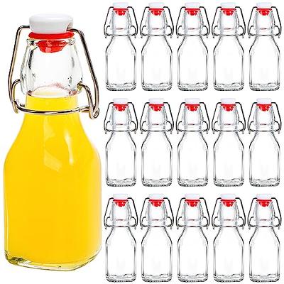 Tanlade 100 Pcs Plastic Juice Bottles with Caps Refrigerator Drink Container  with Lid Clear Reusable Beverages Bottles for Juices, Milk, Tea, Fridge  Storage, Take out(Black Cap, 16 oz) - Yahoo Shopping