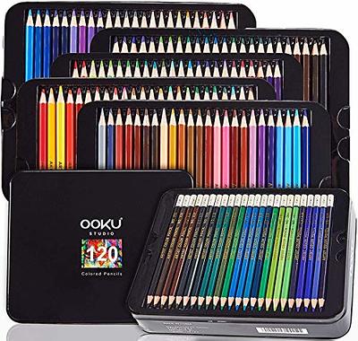 Art Supplies 120-Color Colored Pencils Set for Adults Coloring