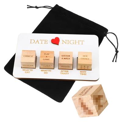 1DFAUL 60 Couples Games for Date Night Ideas with 2 Dice, for Date Night Cards Box for Couples Activities, Date Night Jar Gifts for Couples 