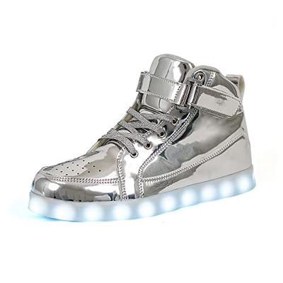 LED Light Up Trainers Mens Gray