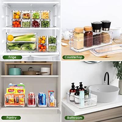 NISILIN 14 Pack Fridge Organizers and Storage - Refrigerator Organizer Bins  with Lids, BPA-Free Fridge Organization, Fruit Storage Containers for