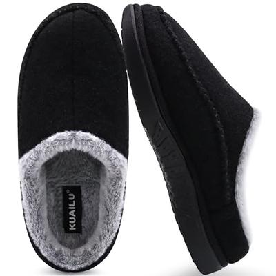  Lucky Brand Boy's Faux Wool Clog Slippers with Memory