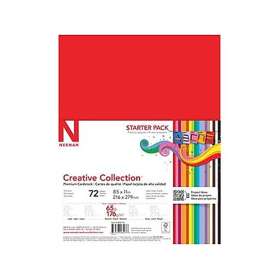 Astrobrights/Neenah Bright White Cardstock, 8.5 x 11, 65 lb/176 gsm, White,  75