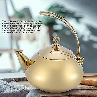 1.5 Liter Teapot with Infuser, Stainless Steel Tea Water Kettle for  Stovetop Gas Stoves Induction Cookers