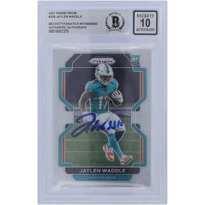 Jaylen Waddle Miami Dolphins Fanatics Authentic Framed 15 x 17 NFL Rookie  Reception Record Collage