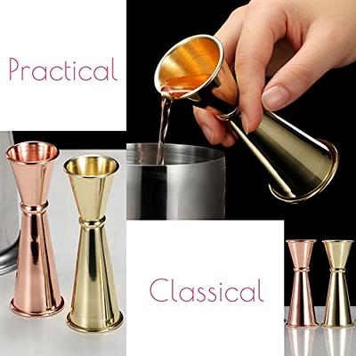 Crapyt Measuring Jigger Double Glossy Gold Stainless Steel Shot Measure Cup  1oz 2oz/30ml 60ml Bell Shape for Cocktail Making Measure Liquor Home  Kitchen Bar Restaurant Tools Kitchenware - Yahoo Shopping