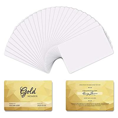 0.21mm Sublimation Metal Business Cards Blank Aluminum Printable Card,  Silver 300 Pack