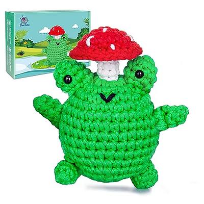 Crochetta Crochet Kit for Beginners, Crochet Starter Kit with Chunky Yarn  and Step-by-Step Tutorial Videos, Learn to Crochet Animal Kits for Adults  and Kids, Craft Supplies, Mushroom Frog(40%+ Yarn) - Yahoo Shopping