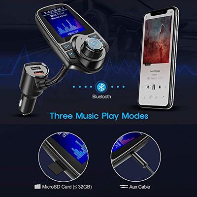 Wireless In-Car Bluetooth FM Transmitter Radio Adapter Car Kit with USB  Charger & Media Player