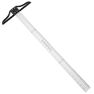 T Square, T Ruler, 18 inch Metal T Ruler Carbon Steel Ruler, Double Sided  Standard & Metric Laser Printed, by Better Office Products, Drafting Ruler,  Architect Ruler, Set Square Companion Ruler, Black 