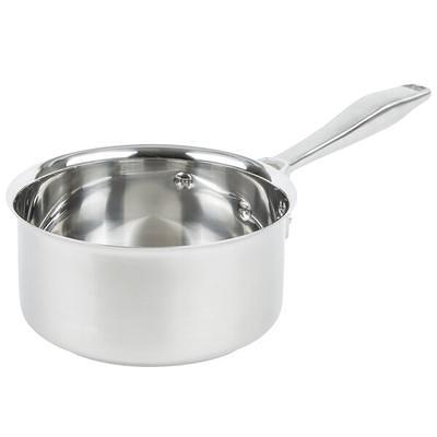 DELARLO Sauce Pot, Saucepan Hybrid Stainless Steel With Glass Lid