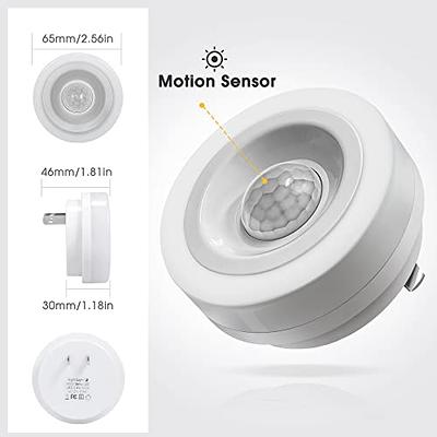 Lyridz Motion Sensor Night Light Indoor, Bright Plug in Night